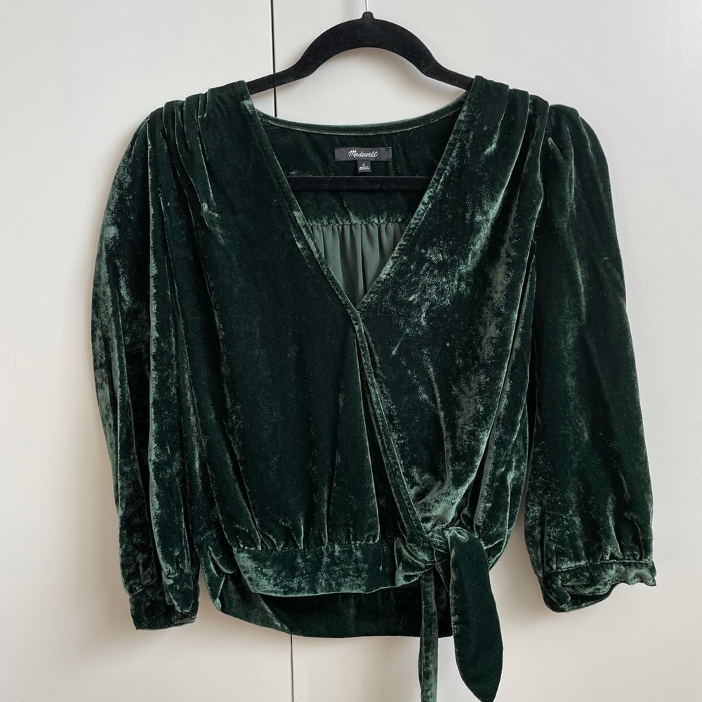 Madewell Velvet Top